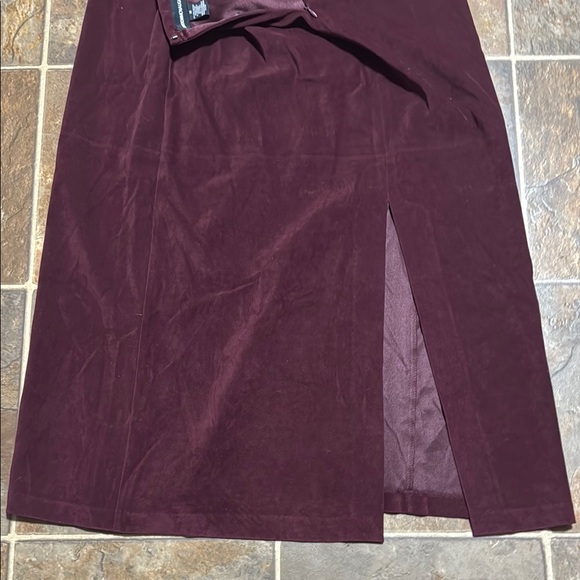 Norton McNaughton Burgundy Pencil Skirt Maxi Work - Picture 7 of 7
